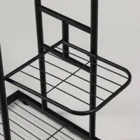Подставка для цветов Greengo, 3 полки, 43&times;22&times;57 см, напольная, металл, чёрная