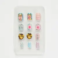 Детские накладные ногти &laquo;Северный мишка&raquo;, 12 шт.