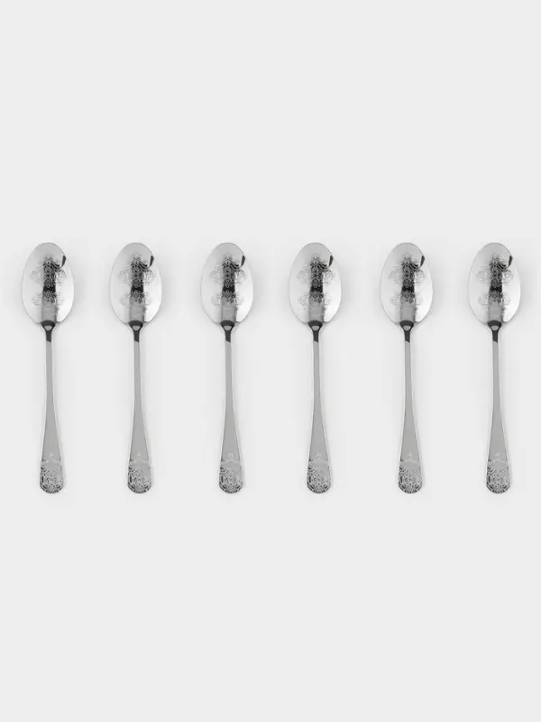Набор ложек столовых 6 шт Набор ложек столовых 6 шт "Эмили" 20,5 см, цвет серебро