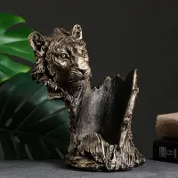 Подставка для бутылки &laquo;Тигр&raquo;, под бронзу, 16&times;18&times;24 см
