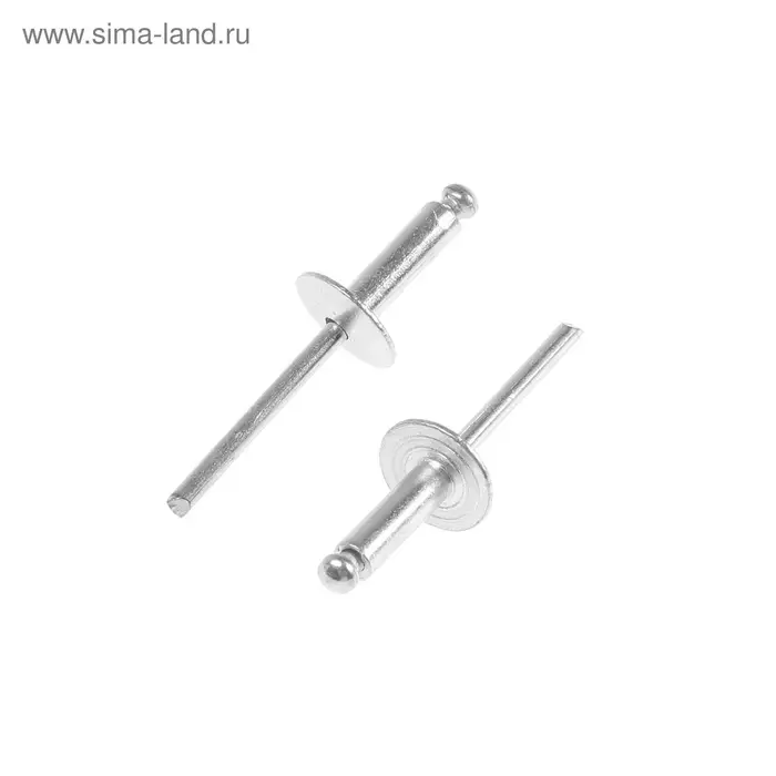 Заклепки вытяжные ТУНДРА krep, алюминий-сталь, увел.борт 14 мм, 4.8&times;16 мм, 250 шт.