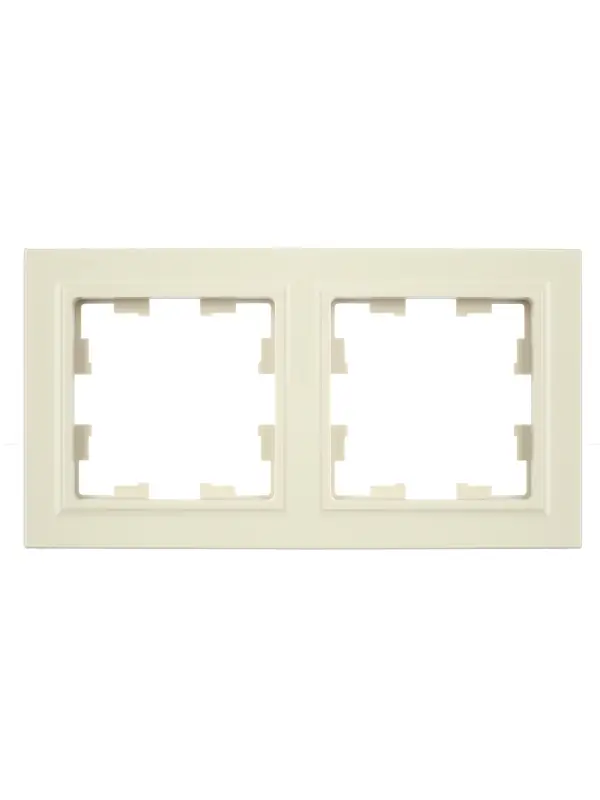 BRITE Рамка 2 поста РУ-2-БрКр бежевый