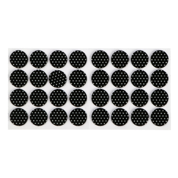 Накладка мебельная из войлока, d=18 мм, клейкая поверхность, 32 шт Накладка мебельная из войлока, d=18 мм, клейкая поверхность, 32 шт