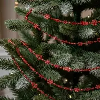 Бусы на ёлку &laquo;Снежинки&raquo;, длина 2.7 м, d=2.3 см, МИКС