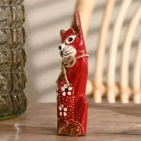 Сувенирный набор дерево "Красные кошечки" (20,15,12) 4х13х20 см