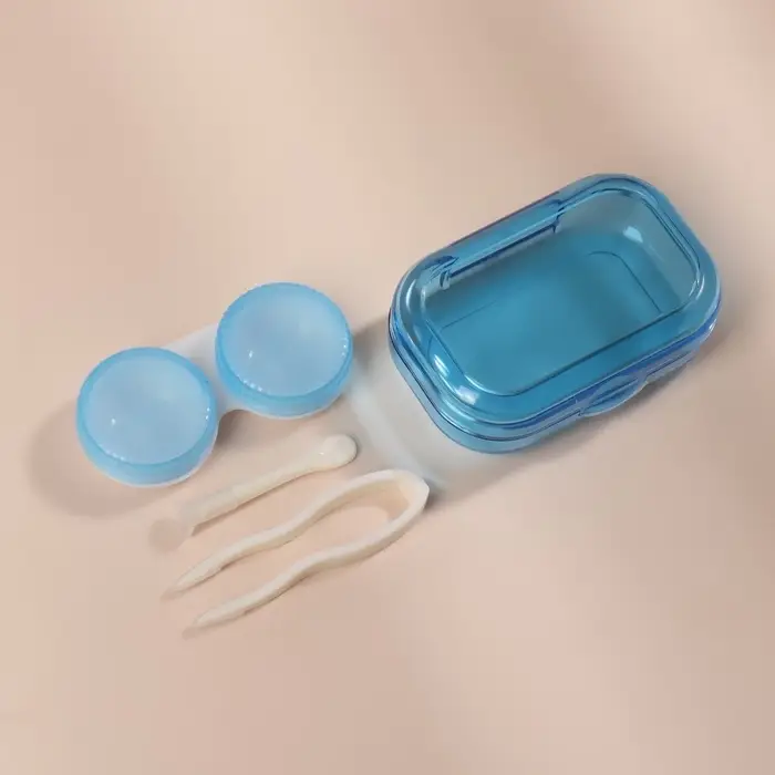 Набор для контактных линз, в футляре, 3 предмета, цвет МИКС Набор для контактных линз, в футляре, 3 предмета, цвет МИКС