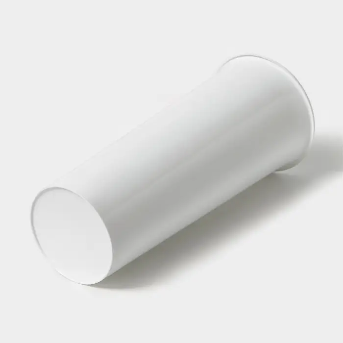 Ваза для цветов, d=11 см, h=26 см, белая