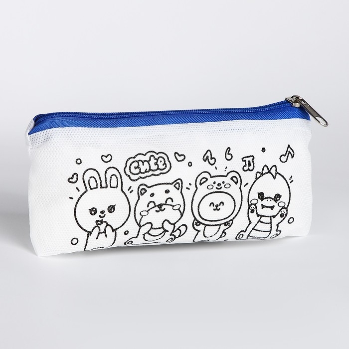 Набор для творчества: Пенал раскраска «Зверята», фломастеры 6 цветов Набор для творчества: Пенал раскраска «Зверята», фломастеры 6 цветов