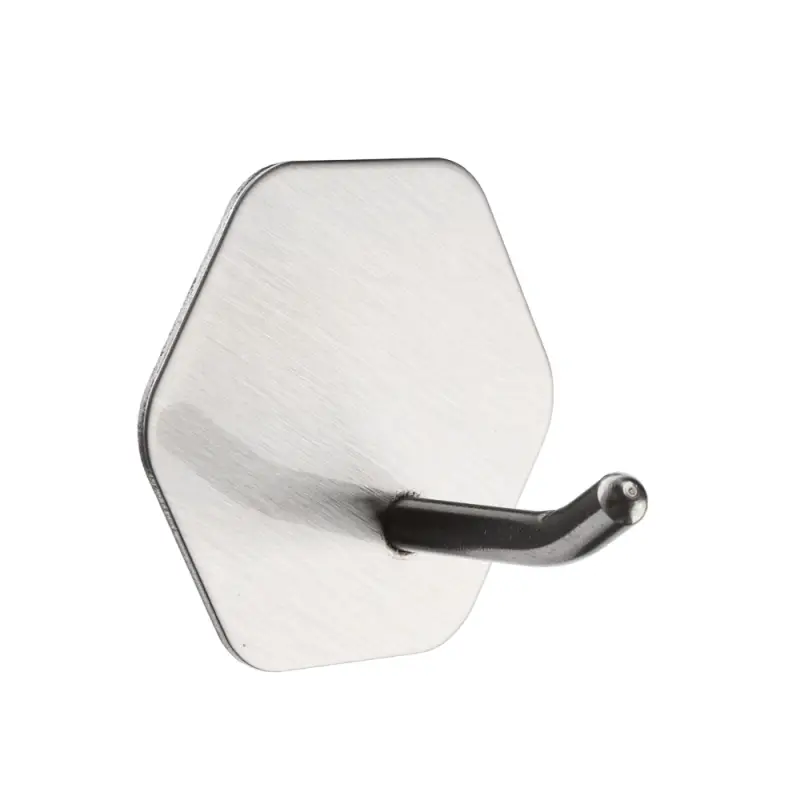 Крючки самоклеящиеся тм VETTA, 4,5x4,5см, нерж.сталь 201, 3 дизайна, 2шт