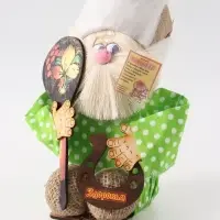 Фигурка - оберег &laquo;Домовой. Матвей с ложкой и подковой&raquo;, 30&times;20&times;16 см, МИКС