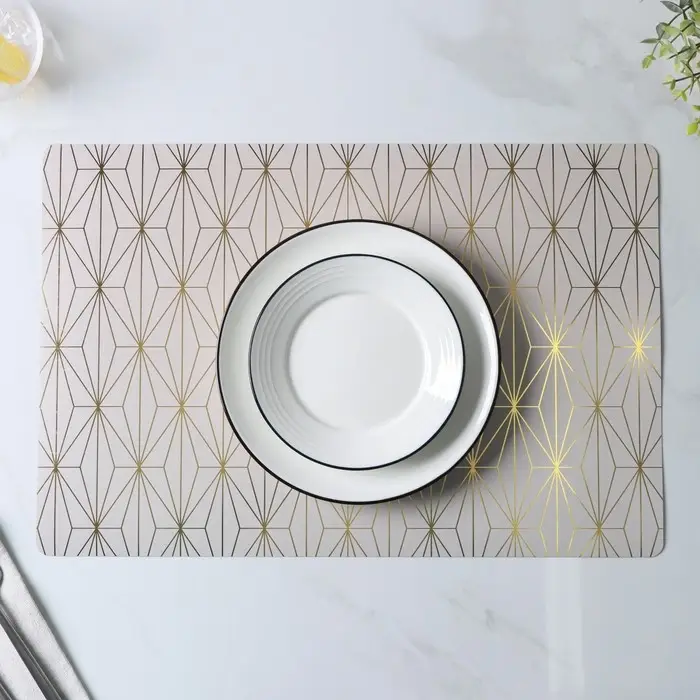 Салфетки сервировочные на стол Доляна &laquo;Милли&raquo;, 4 шт., 30&times;45 см, серые