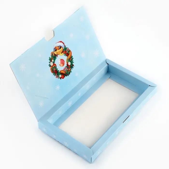 Коробка для шоколада с местом для денег «Весёлые змейки», 20 х 2 х 12 см Коробка для шоколада с местом для денег «Весёлые змейки», 20 х 2 х 12 см