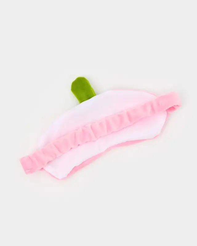 Мягкая игрушка - антистресс подголовник "Клубничка" с маской для сна