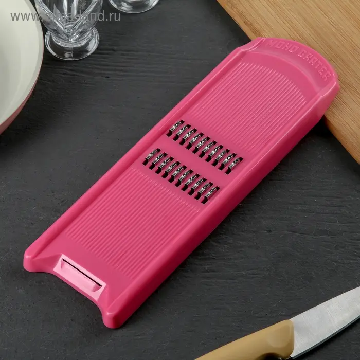 Тёрка для корейской моркови Libra Plast &laquo;Эконом&raquo;, 8.5&times;27.5&times;1.5 см, МИКС