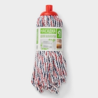 Насадка для швабры верёвочная Доляна, микрофибра, 30×7×6,5 см, цвет МИКС