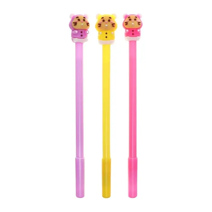 Ручка - прикол гелевая &laquo;Зверушки&raquo;, синий стержень, МИКС