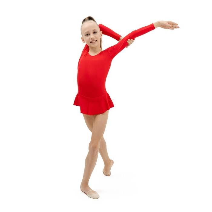 Купальник для гимнастики и танцев Grace Dance, р. 36, цвет красный