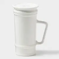 Кружка пивная Magistro OliveQueen, 750 мл, 13&times;10&times;18.5 см, фарфор, белая