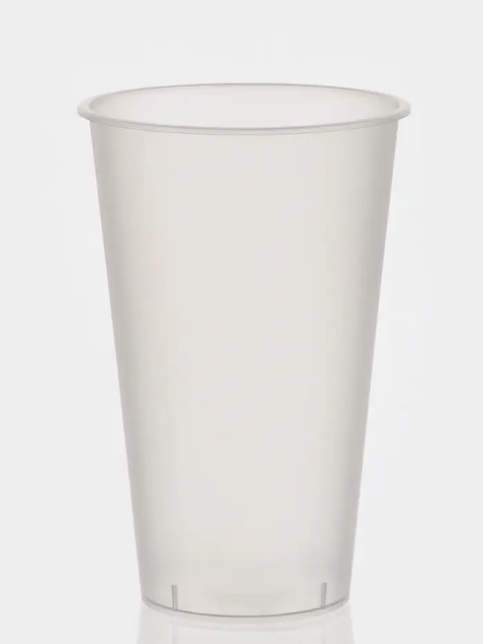 Стаканы одноразовые Bubble cup, набор 25 шт., 500 мл, d=9 см, h=13.6 см, пластик, матовые, прозрачные
