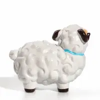 Фигурка &laquo;Белый барашек с колокольчиком&raquo; 8.2&times;3.8&times;6.5 см, МИКС