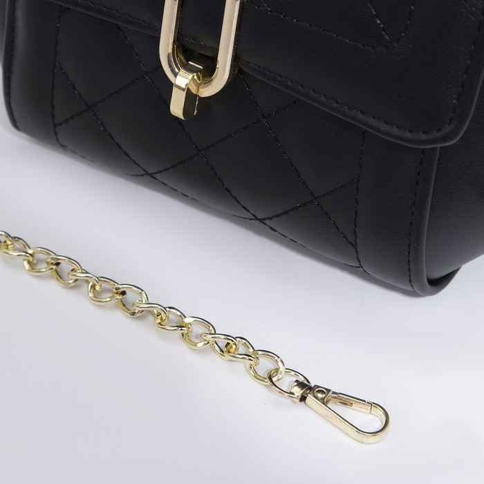 Сумка-мессенджер на клапане, цвет чёрный Сумка-мессенджер на клапане, цвет чёрный