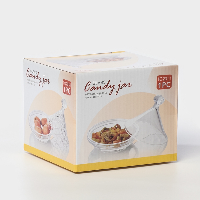 Ваза стеклянная для мёда/варенья, d=12,6 см, h=12,5 см Ваза стеклянная для мёда/варенья, d=12,6 см, h=12,5 см