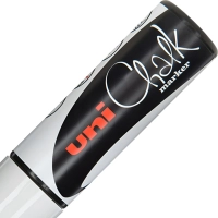 Маркер меловой UNI PWE-8K, белый, до 8.0 мм.