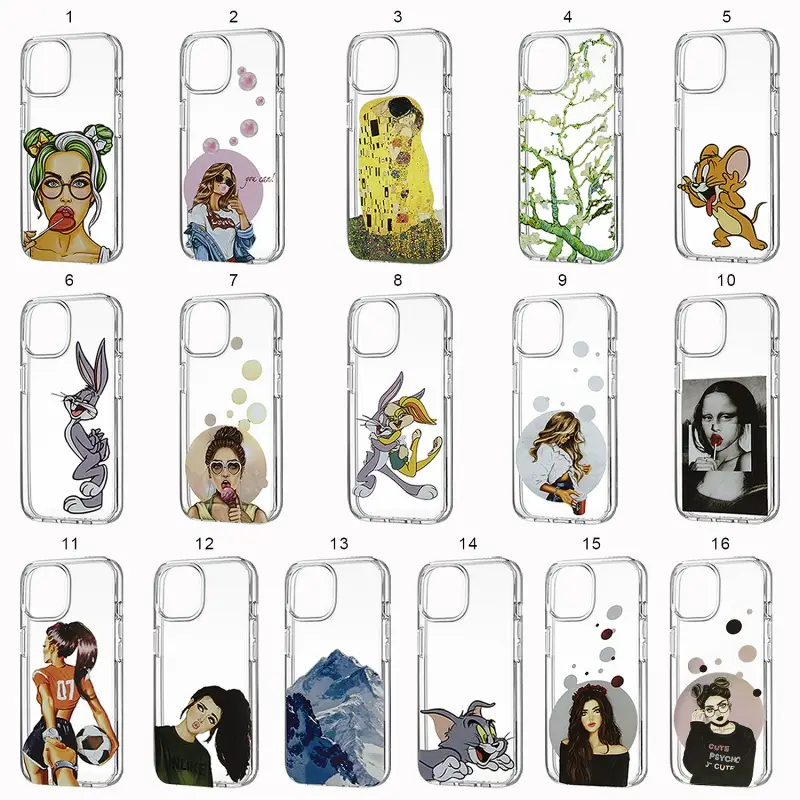 Чехол для iPhone 12 Pro Max TPU 1.2mm с принтами в ассортименте