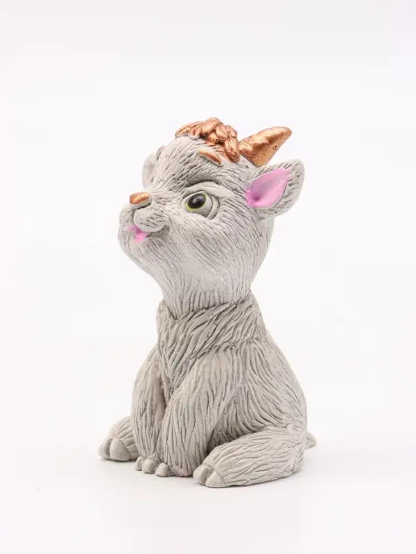 Фигурка декоративная &laquo;Козленок Милаш&raquo;, 7&times;4&times;5 см, серая