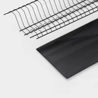 Сушилка для посуды с поддоном для шкафа 80 см, 76.5&times;25.6 см, чёрная