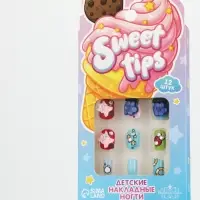 Детские накладные ногти &laquo;Сладости&raquo;, 12 шт.