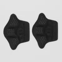 Пяткоудерживатели для обуви, клеевая основа, 10&times;7.3 см, пара, чёрные