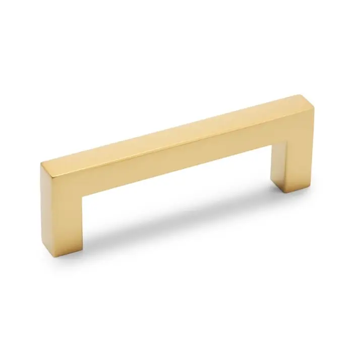 Ручка-скоба CAPPIO SQUARE RSC008, нержавеющая сталь, м/о 96 мм, цвет матовое золото