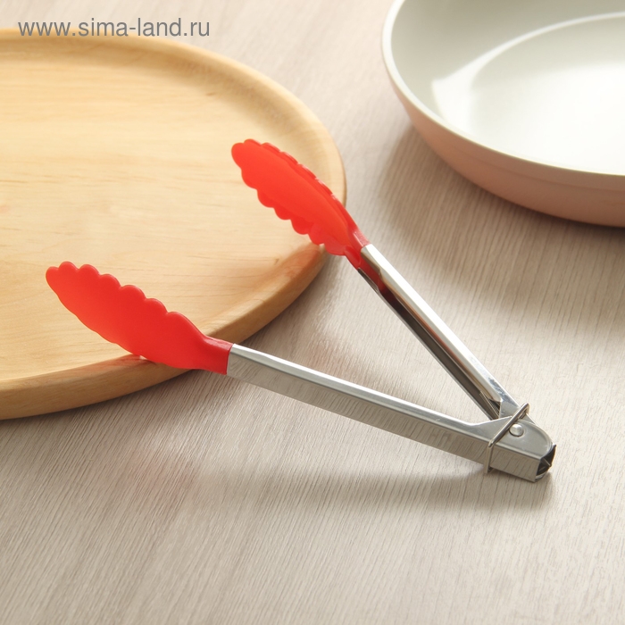 Щипцы универсальные Доляна «Лист», 18 см, цвет МИКС Щипцы универсальные Доляна «Лист», 18 см, цвет МИКС