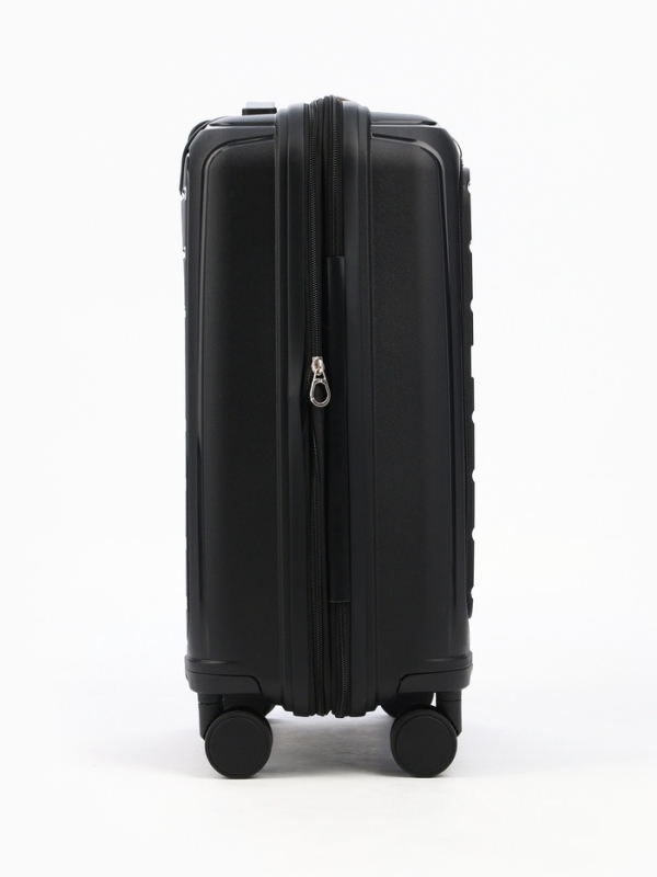 Чемодан 20 Чемодан 20", PP, 38*22*56, отд на молнии, отд/ноут, код замок, 4 колеса, черный