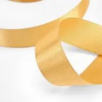 Лента атласная, 25 мм, 23&plusmn;1 м, золотисто-бежевая №186