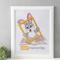 Фоторамка для фото 40&times;50 см Keep memories Luxe Elegance, пластик, белый, (пластиковый экран)