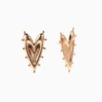 Серьги &laquo;Сердце к сердцу&raquo; шипы, цвет золото