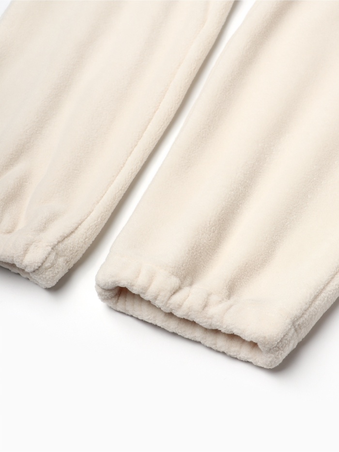 Костюм женский (анорак и брюки) MINAKU: Fleece Soft, цвет бежевый, р-р 44