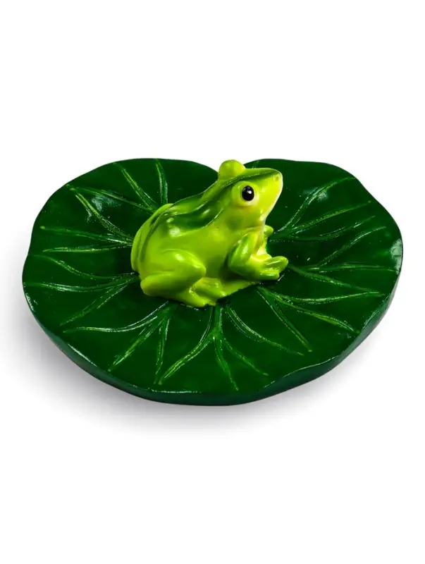 Садовая фигура из полистоуна &laquo;Лягушка&raquo;, 10&times;11&times;6 см, плавающая