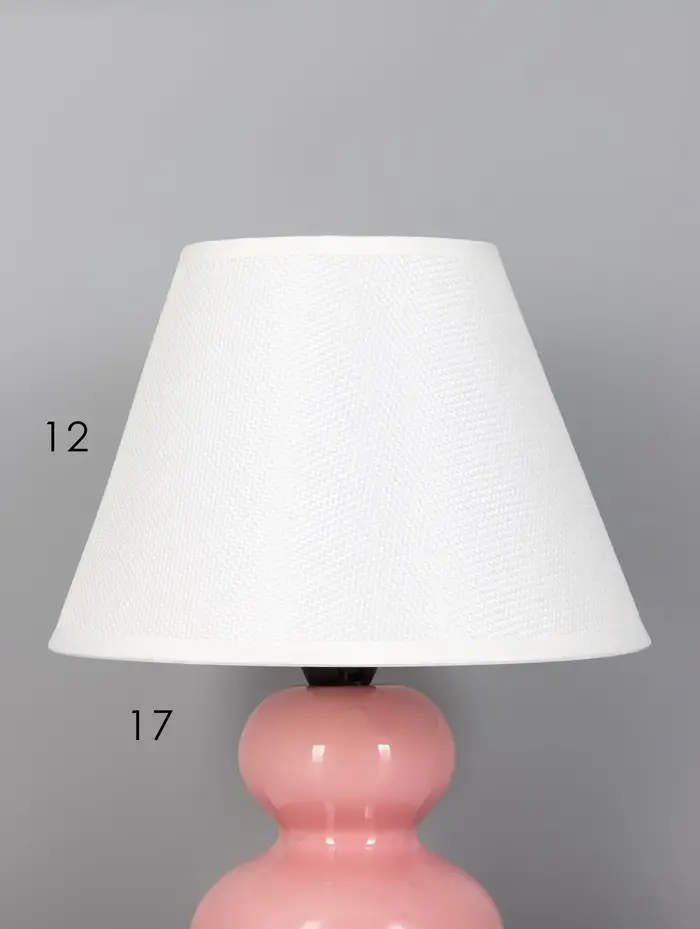 Лампа настольная RISALUX &laquo;Дуэт&raquo;, E14, 40 Вт, розовая, 18.5&times;18.5&times;24 см