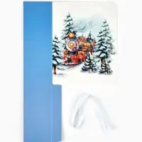 Складная коробка-книга &laquo;Новый год 2026: Карусельные лошадки&raquo;, 21&times;15&times;7 см