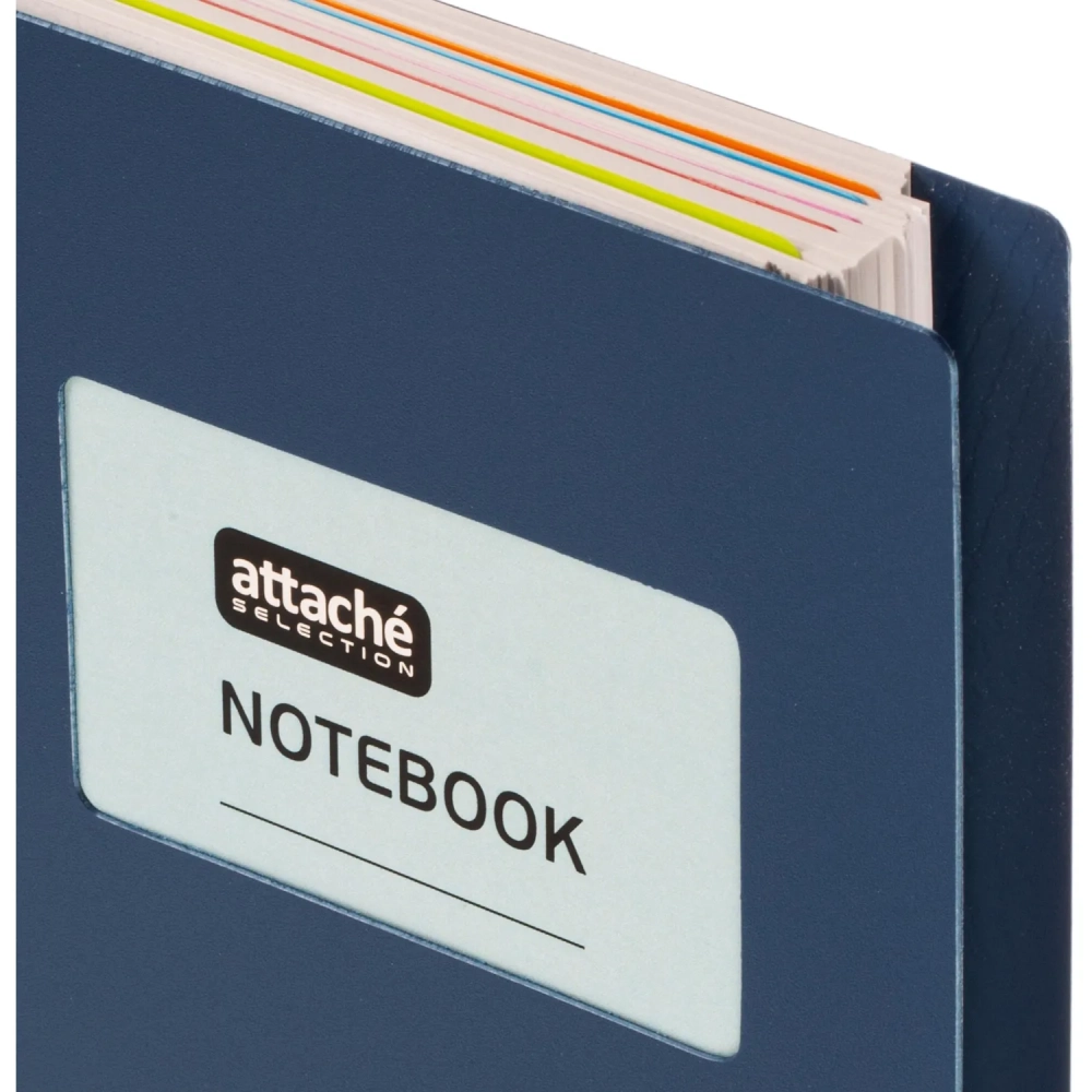 Бизнес-тетрадь B5,200л,кл,греб Attache Selection Office book синийметаллик