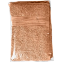 Набор полотенец махровых Luscan/бордюр 400г/м2, 70х140 беж, 5 шт/уп