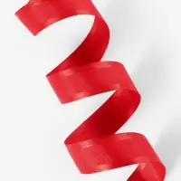 Лента декоративная, репсовая/атласная, 25 мм, 9.1 &plusmn; 0.5 м, красная №26