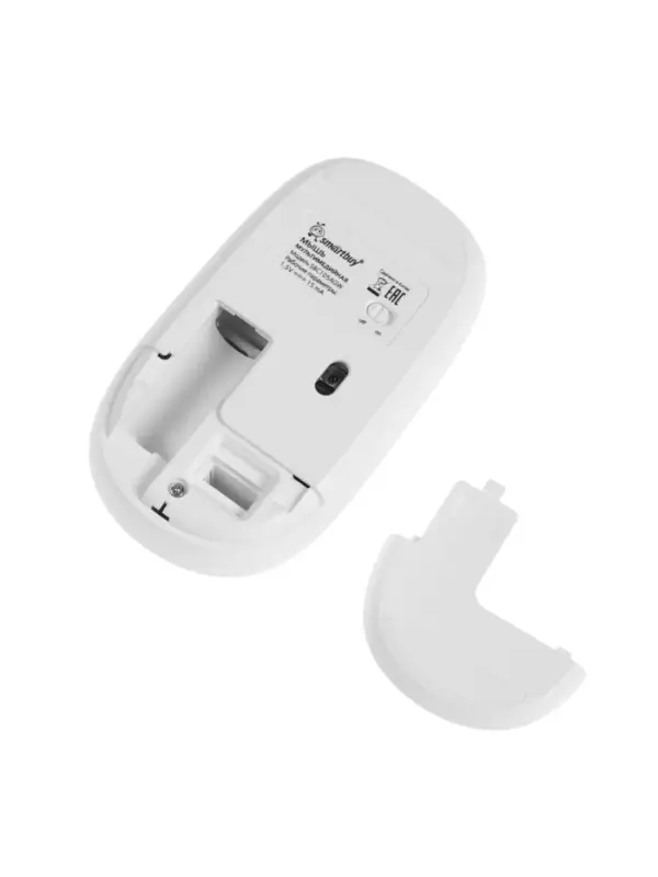 Комплект клавиатура и мышь Smartbuy 105AG, беспроводной, USB, от батареек AA/ААА, белый