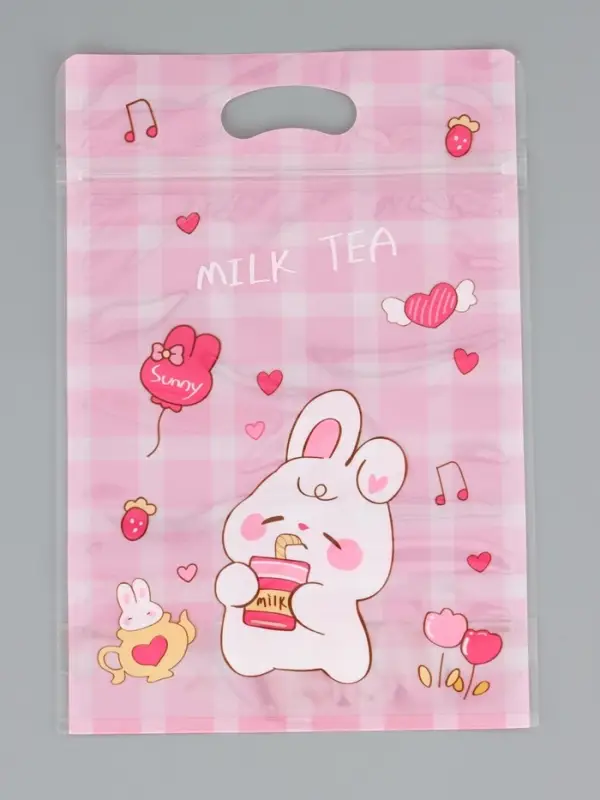 Пакет подарочный, с zip-lock застежкой, "Милые зверята", 15х23 &plusmn; 1см МИКС