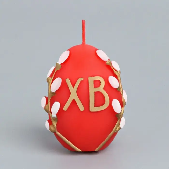 Свеча пасхальная &laquo;Яйцо&raquo;, барельеф