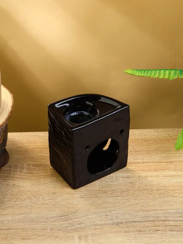 Аромалампа «Маска», 11×9×6 см, керамика, тёмно-коричневая