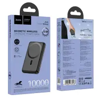 Внешний аккумулятор J141 10000 mah 15W Magnetic HOCO черный